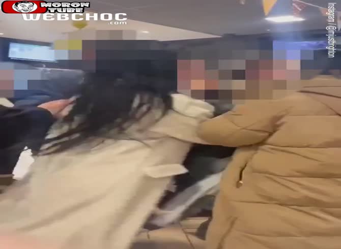 Video :After the kids' lunches disappear, a family fight breaks out at Mac Donald's